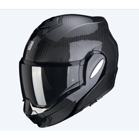 Kask motocyklowy Flip-Up Scorpion EXo-Tech Carbon Czarny połysk